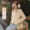 Women's 2025 Winter Fleece-Lined Fuzzy Jacket