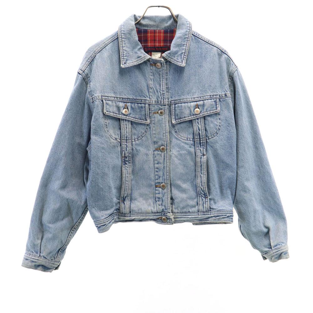 Banana Republic 80s 90s Made in USA Old Long sleeve Denim Jacket Women Used