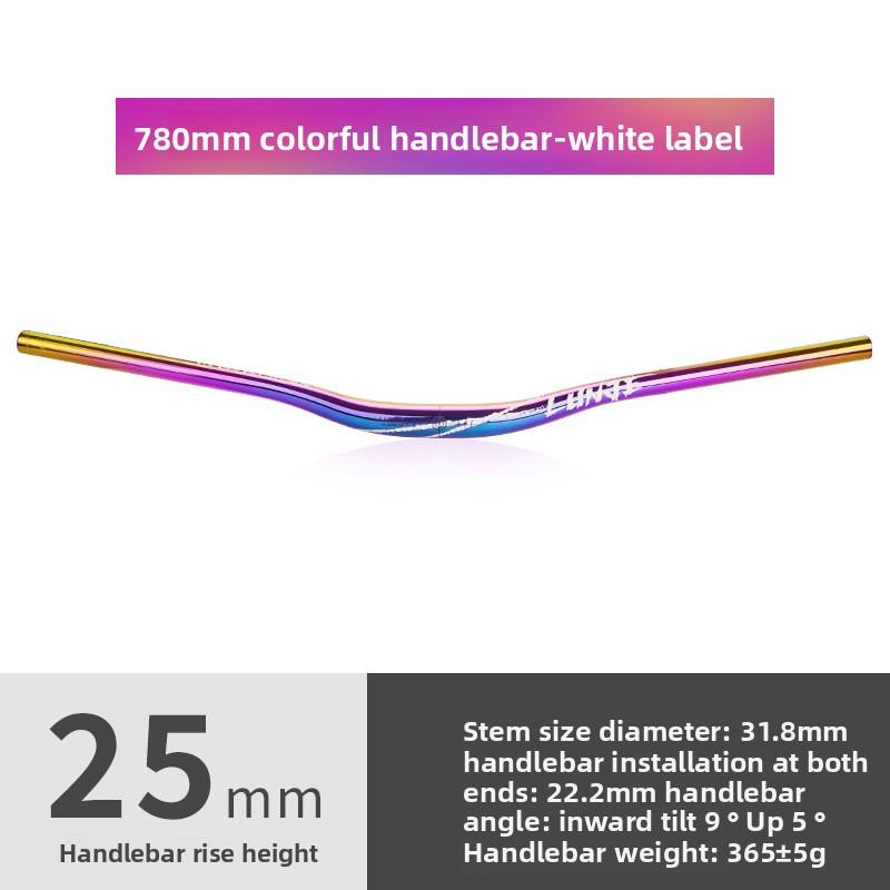 Mountain Bike Swallow Handle, Aluminum Alloy Handle 31.8 * 780mm25/55 Lifting Bicycle Handlebar