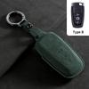 Genuine Leather Auto Key Fob Cover Fit For Ford Fusion Mustang Explorer F150 F250 F350 Ecosport Edge S-Max Ranger Lincoln Mondeo Key Ring Accessoy