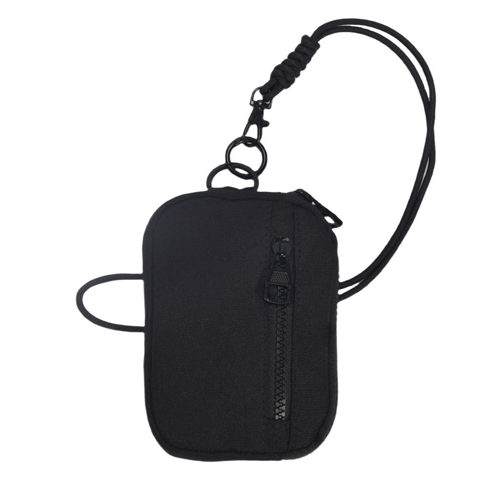 Solid Color Hanging Neck Wallet Multifunctional Small Storage Bag  Zipper Bag
