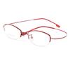Gmei Optical Women Ultra-Light Semi-Rimless Memory Titanium Alloy Glasses Frames for Myopia Presbyopia Reading Spectacles Y643