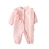 Charming Baby Girl Romper with Bow - Newborn Princess Crawling Outfit