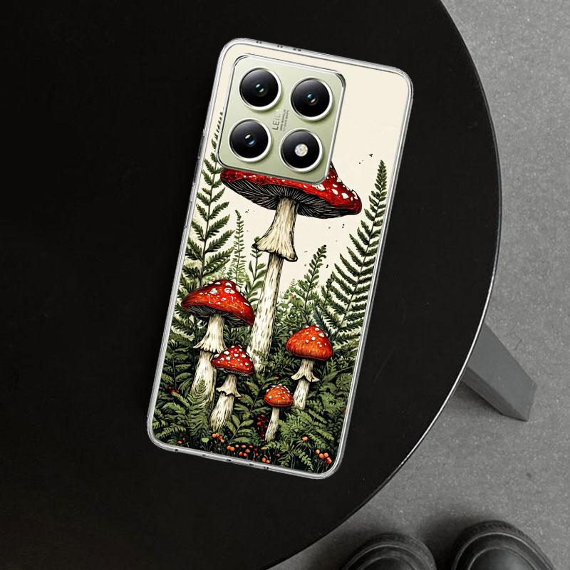 Colorful Mushroom Phone Case Cover for Xiaomi Redmi Note 15 14 13 12 11 Pro Plus 14S 12S 11S 11T 11E 10S 10 Customized Fundas Re