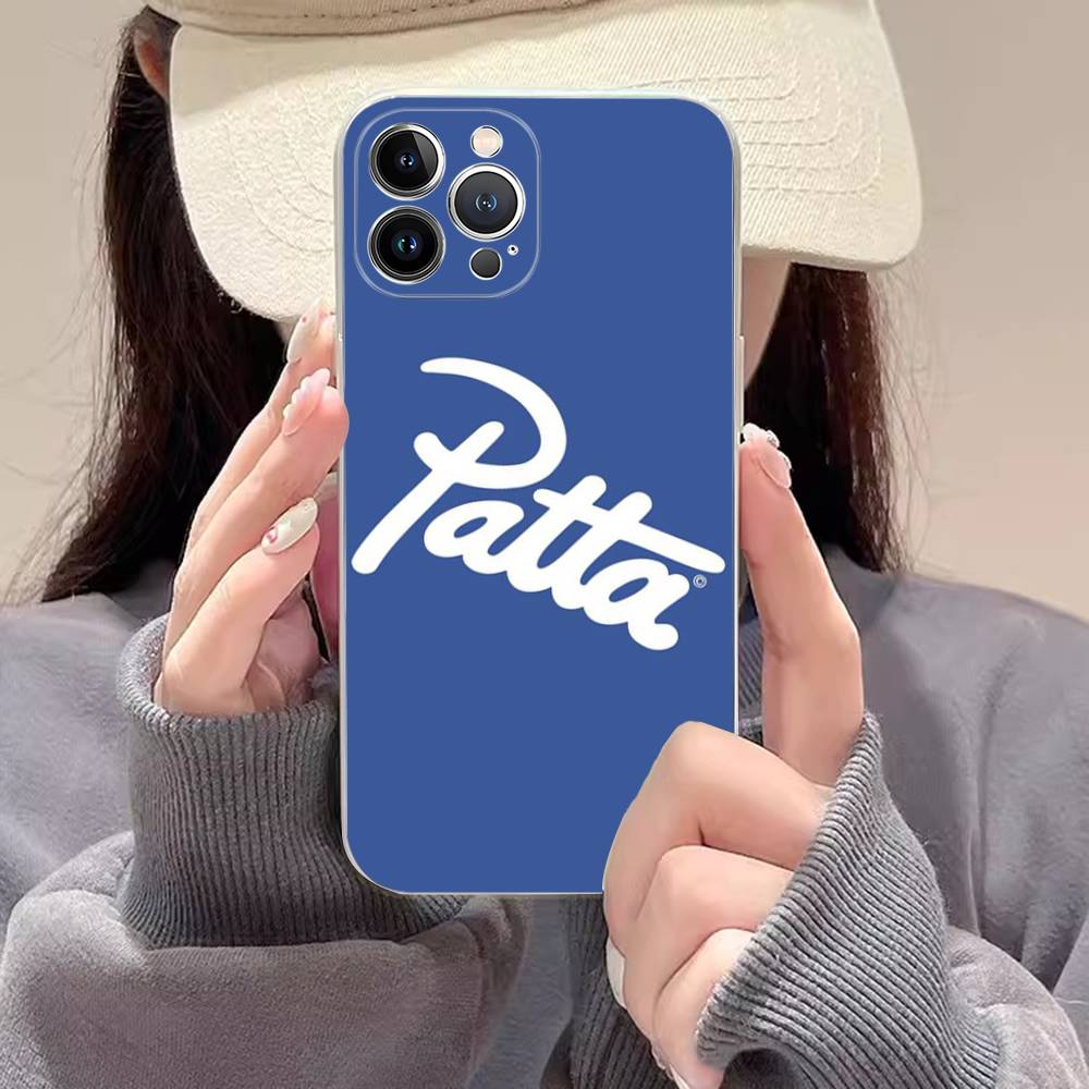 Fashion P-Patta Phone Case For IPhone 17 16 15 14 13 12 11 Pro Max Plus Soft Cover Personalized DIY