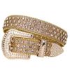 Customized Buckle Logo Red Bridal Rhinestone Belt for Women Western Cowgirl Bling Bling Diamond Studded Leather Belt for Dress