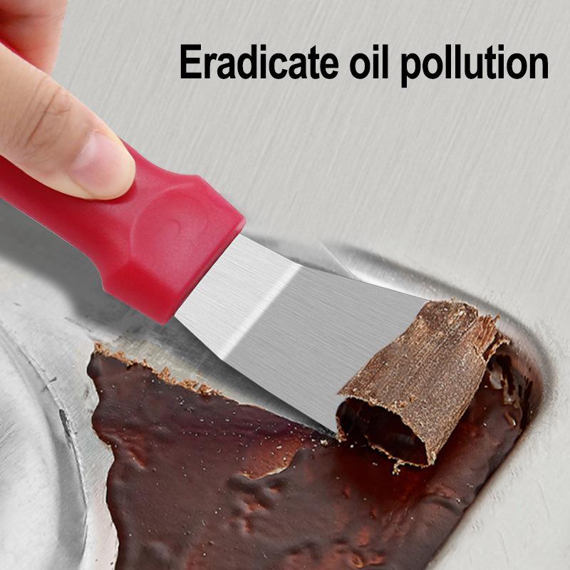Multi-Purpose Kitchen Scraper: Range Hood, Heavy Oil Stain, and Refrigerator Defrosting Tool