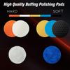 7pcs Buffing Polishing Pads 6 Inch- 7pcs 150mm Face for 6 Inch 150mm Backing Plate, Car Compound Buffing Sponge Pads and Knitted Cutting Polishing