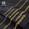 7/10/13mm Width Stainless Steel Special Link Chain Bracelet For Women Men Punk Gold Color Polished Charm Neckalce Trendy Jewelry