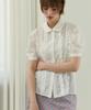 Wioi Seethrouh Frill Blouse_White