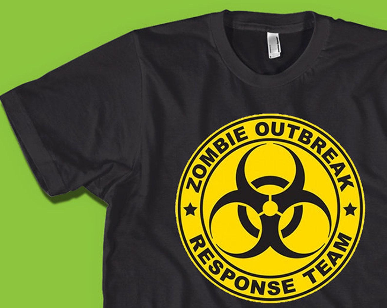 Zombie Outbreak Response Team T-Shirt: Funny Halloween Tee XL