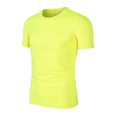 Summer Mens T Shirt Beach Solid Color Short Sleeve O Neck Casual Breathable Tops