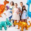 10 Pack Dinosaur Foil Balloons Party Decor Giant 3D Self Standing Inflatable Dinosaur Balloons for Birthday Jungle Theme Party Supplies Decorations