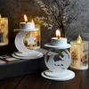 Middle Eastern Candlestick Mould Star Moon Candle Holder Silicone Molds Epoxy Resin Molds 3D Ornament Molds