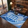 Queens Park Rangers Football Print Crystal Velvet Rug, Comfortable Water Absorbent Non Slip Indoor Floor Carpet
