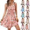 Women's Casual Fashion Dress Round Neck Sleeveless Fitted Dress