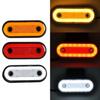 High-Quality 12V Oval LED Truck Side Signal Lights, 24V Compatible Indicators