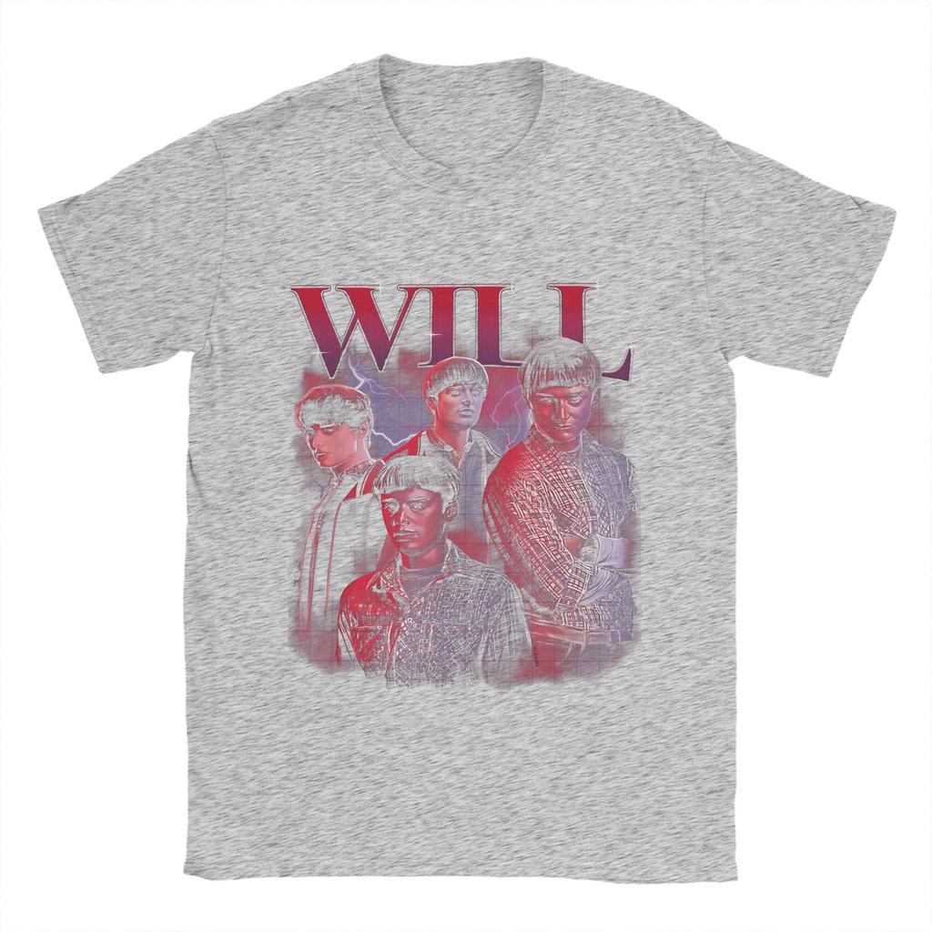 Vtipná trička Willa Byersa pro muže s kulatým výstřihem Bavlněné tričko s krátkým rukávem Letní oblečení