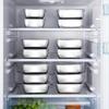 3pcs of Stainless Steel Storage Containers, Square Food Storage Boxes, Refrigerator Organizers, Outdoor Storage Bins