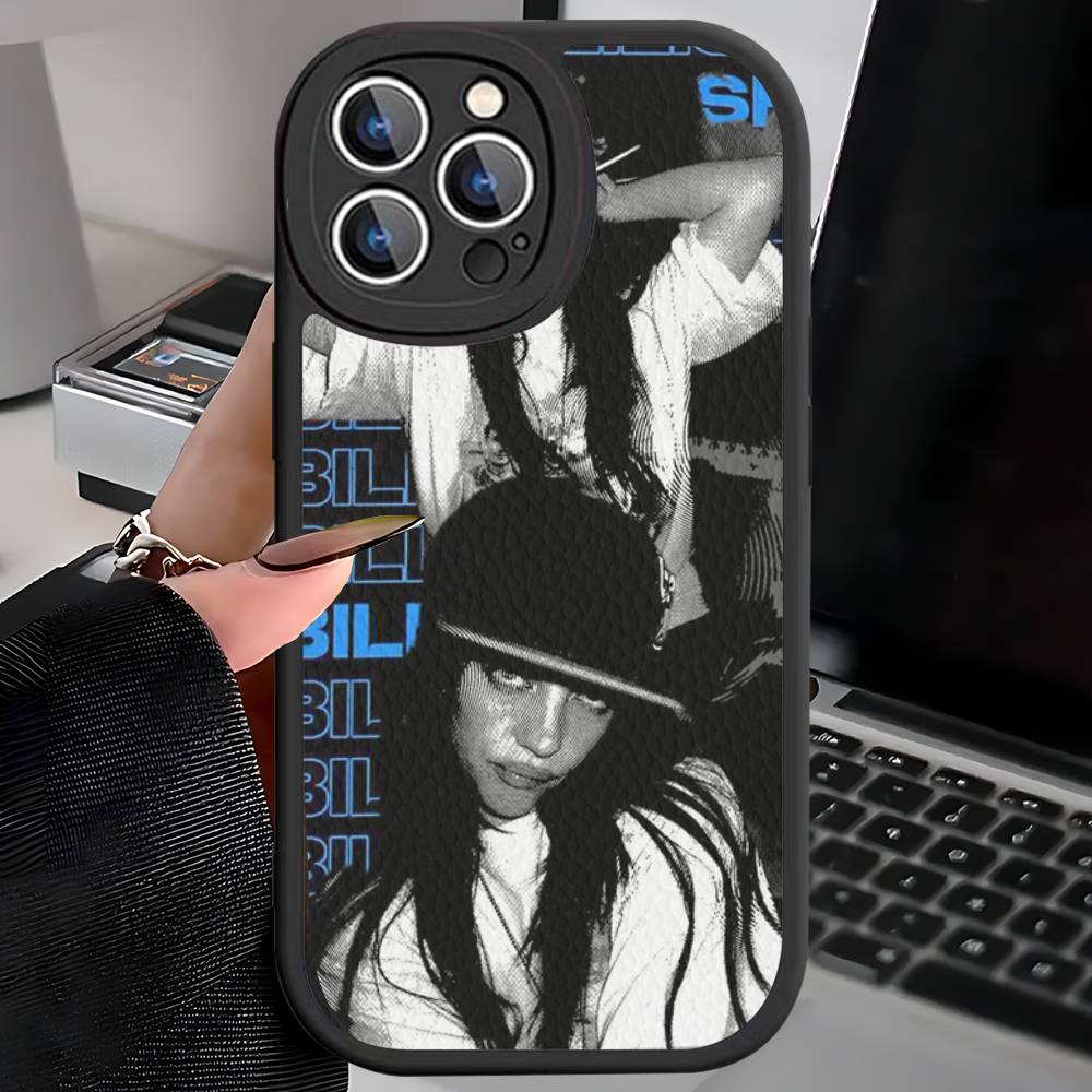

Pop Singer B-Billie For IPhone 16 15 14 13 12 11 Pro Max Plus Shockproof Leather Soft Phone Cover iphone XS MAX