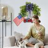 Independence Day Wreath Decorations Family Festival Decoration Props Shopping Mall Window Decoration Wreath