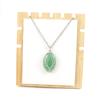 Natural Rough Crystal Amethyst Tiger Stone Oval Tree Of Life Pendant Necklace N643