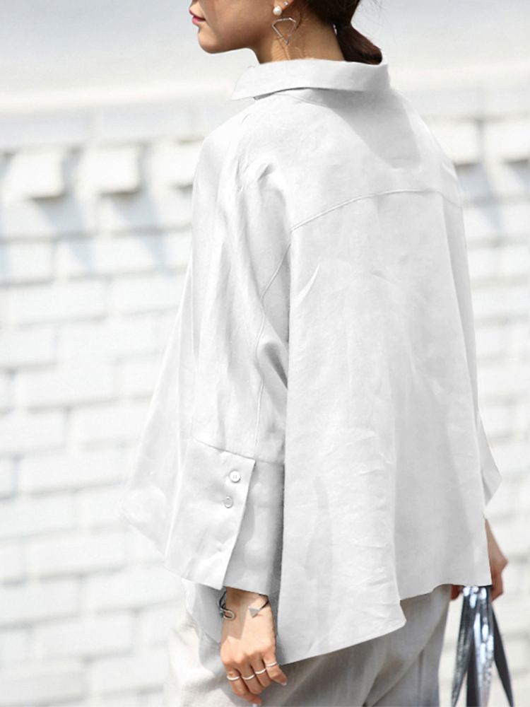 2026 Women Summer Shirts Long Sleeve Elegant Blouse OL Style Tunic Tops Fashion Oversized Casual Solid Loose Party Blusas