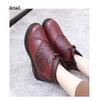 Women Winter Platform Ankle Snow Boots Warm Faux Fur Lined Side Zipper Anti Slip Comfortable PU Leather Short Booties for Women