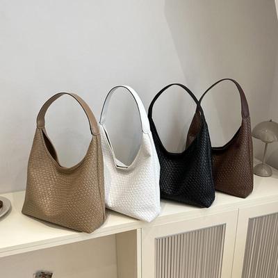 Vintage Large Capacity Old Money PU Leather Tote Bag Women's Casual Large Capacity Commuter Travel Hobo Shoulder Bag MIT