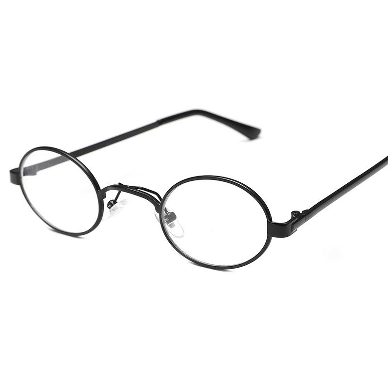 

Ретро Персонализированные Солнцезащитные Очки с Маленькой Оправой, Овальные Цветные Очки, Металлические Солнцезащитные Очки