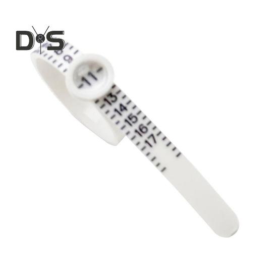 2 szt. Rozmiary pierścionków ze szkłem powiększającym do wygodnego odczytu Dokładna skala 1-17 Pasek do pomiaru pierścionków Wielokrotnego użytku amerykański wskaźnik rozmiaru palca Rozmiar biżuterii