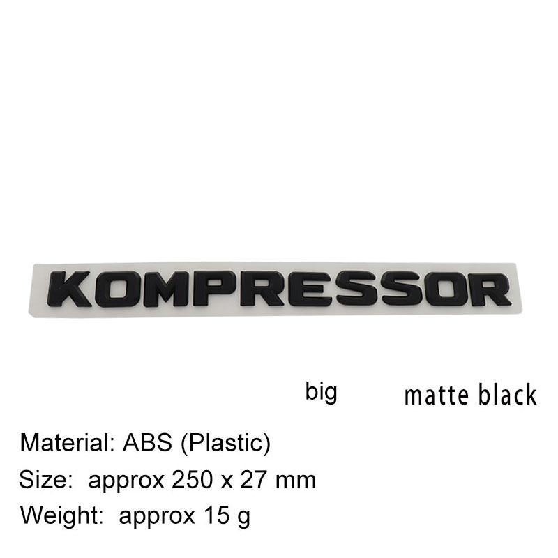 Premium TURBODIESEL KOMPRESSOR Compressor for CLK SLK SL CLS ML A B C S R Class Car Hood Fender Trunk Rear Bonnet Nameplate Decal Emblem Badge Sticker