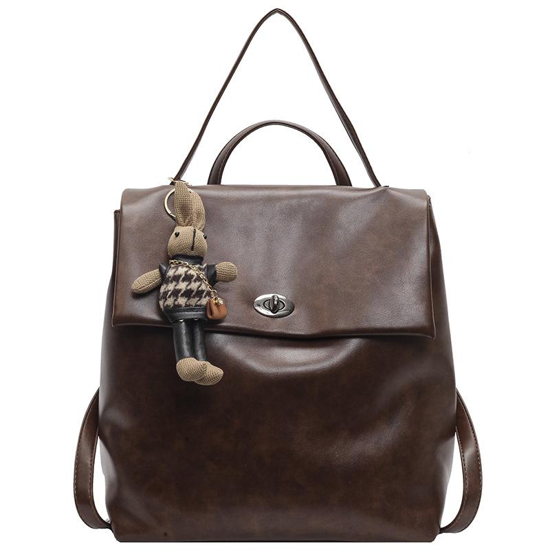 New Women's Bag, Retro Double Shoulder Student Bag.