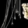 Copper Material Necklace Women's Snake Bone Chain Side Starry Sky Round Bead Long Short Wave Simple Goods