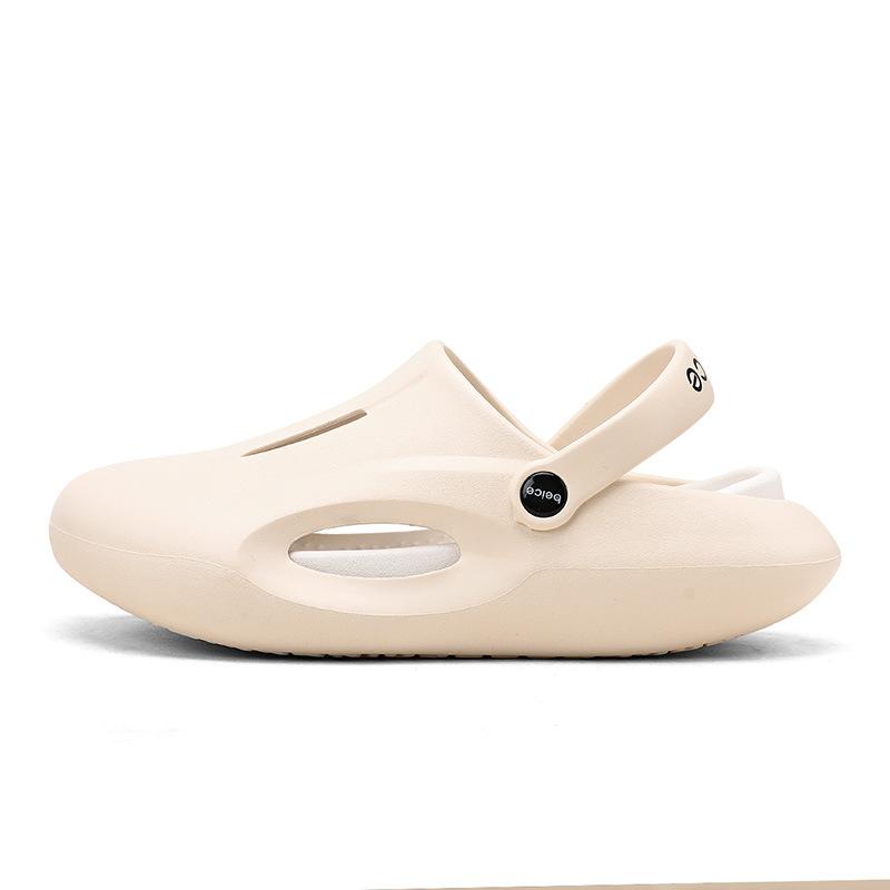 Hole shoes men's new summer wear non-slip and breathable thick-soled bag head slippers casual seaside beach sandals