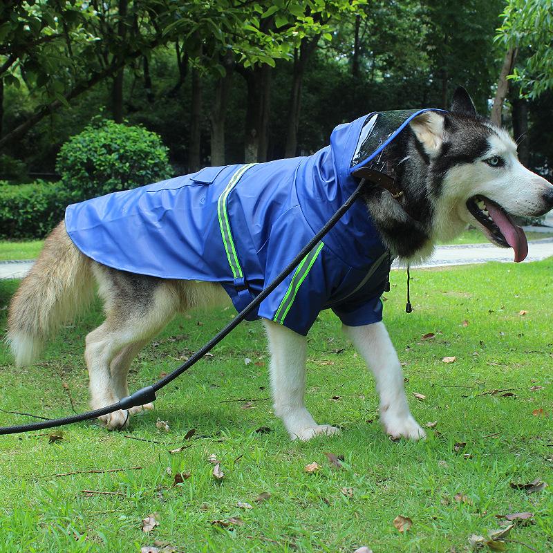 Can Lead Dog Raincoat, Small Dog Large Dog Universal Can Wrap Foot Straps Take Along Summer Pet Clothes