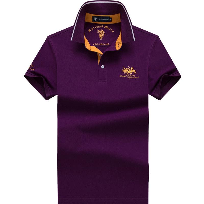 The BAY Men's Summer High-End Polo Shirt: Short Sleeve, Turn-Down Collar, Loose Fit, Plus Size, Trendy Fashion. 5XL 210-230 lbs