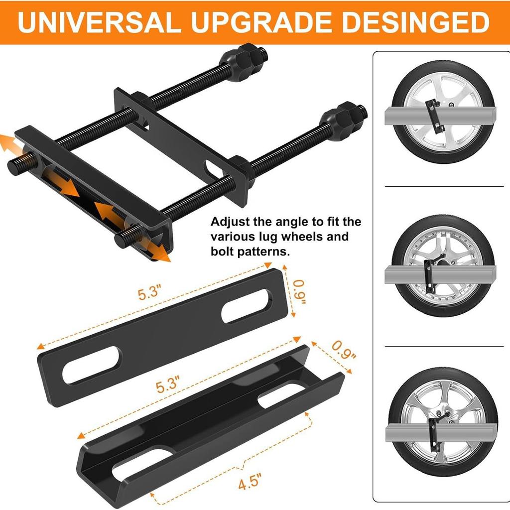 Trailer Spare Tire Bracket, Multi-purpose Trailer Spare Tire Bracket, Universal Wheel Bracket for Towing Boats.