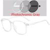 Sun Photochromic Square Prescription Spectacle Women Men Ultralight Pc Oversized Nearsighted Glasses 0 -0.5 -0.75 -1.0 To -6.0