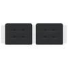 Vidaxl Headboard Cushion, Black-White, 160 Cm, Faux Leather