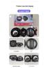 Full-Range Coaxial Car Audio Speaker Set with Tweeter and Subwoofer