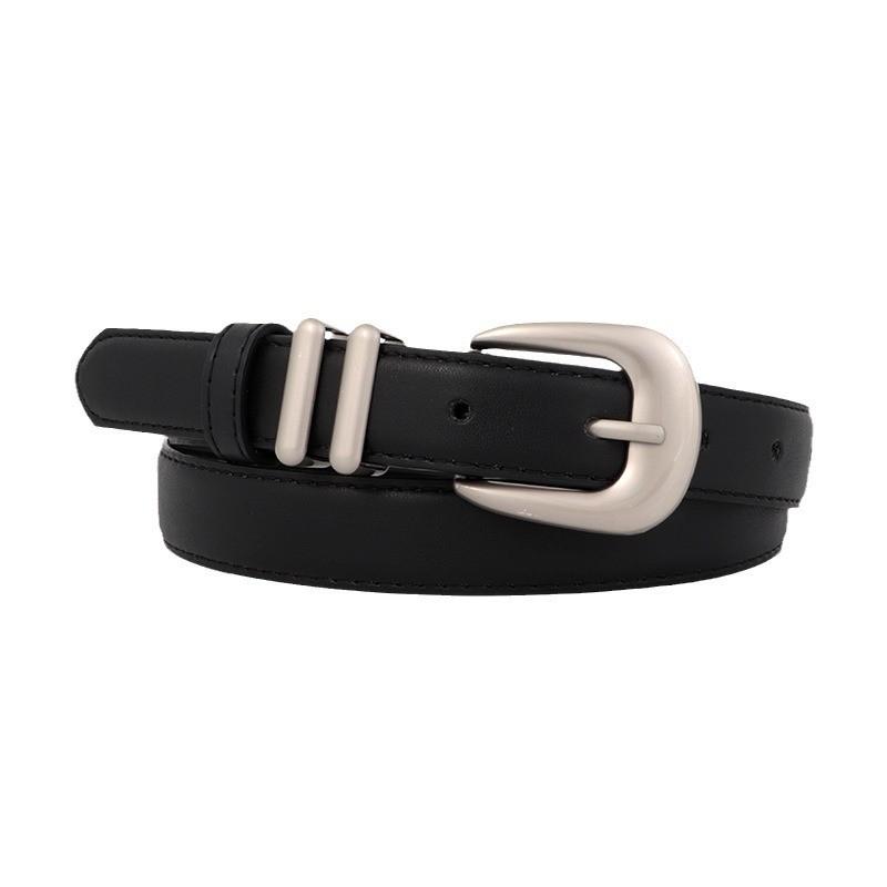 Womens Pu Leather Belt With Pin Buckle For Business Casual And Styles Denim