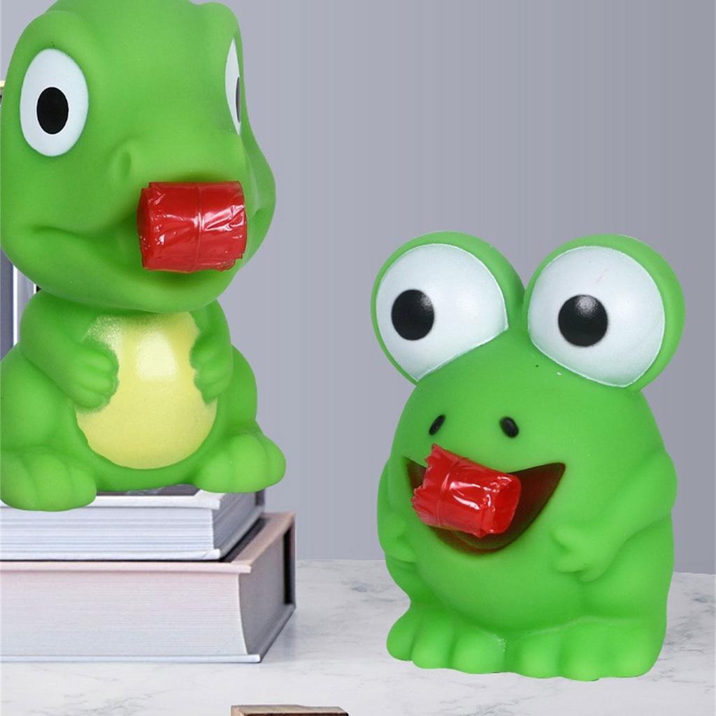Dino-/Froschform Spielzeug mit einziehbarer Zunge Squeeze Stressabbau Spielzeug Lustige Fidgets Langsam aufsteigendes Spielzeug Kindergeschenk