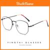 Style Retro Metal Glasses Frame With Blue Light Blocking For Fashion Commuting