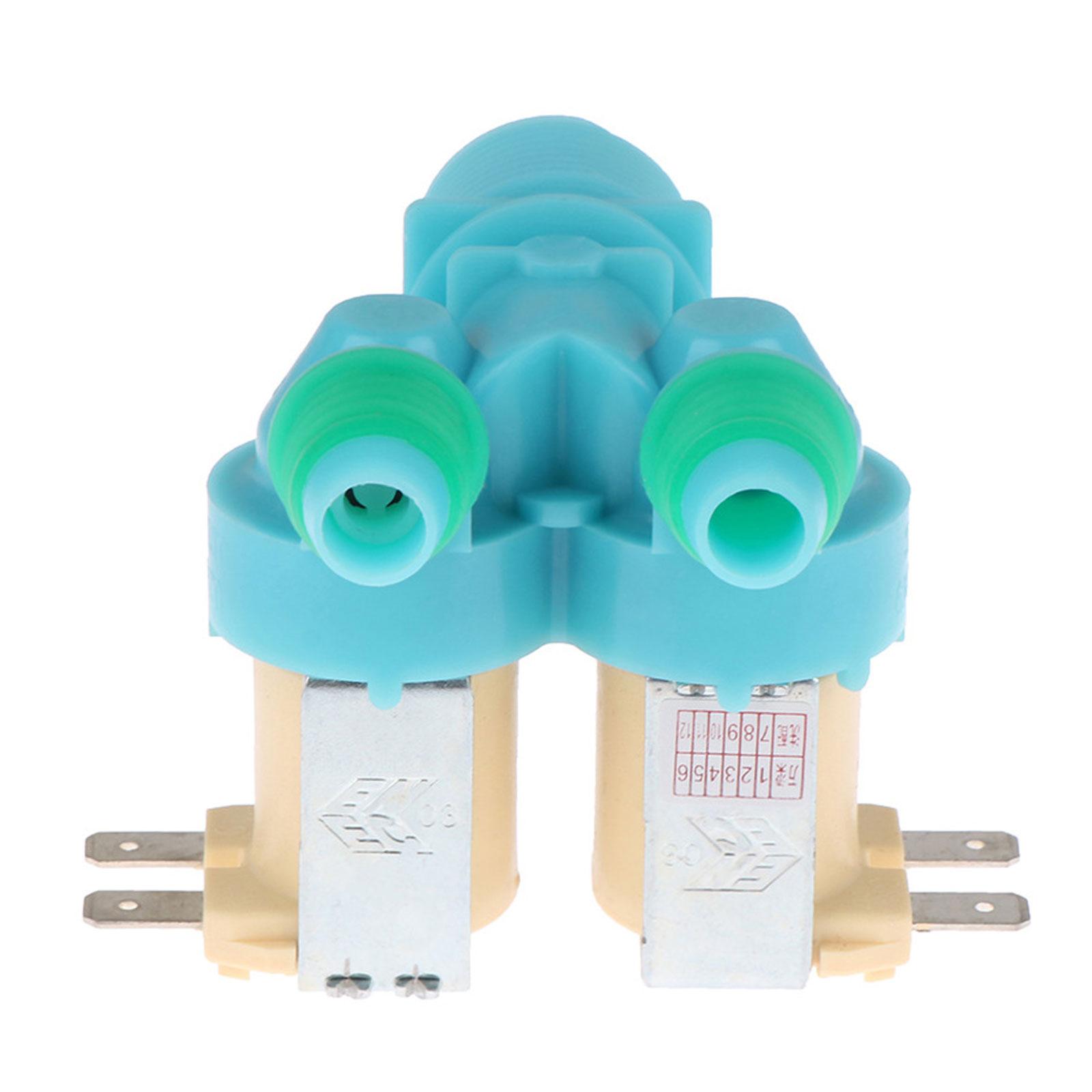 

Quiet Operation Double Head Inlet Valves for Laundry Systems Adjustable Flow Solenoid Valves Washing Machine Supplies 1