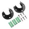 Lever Closet Bracket Hanger Set Stainless Steel Pole