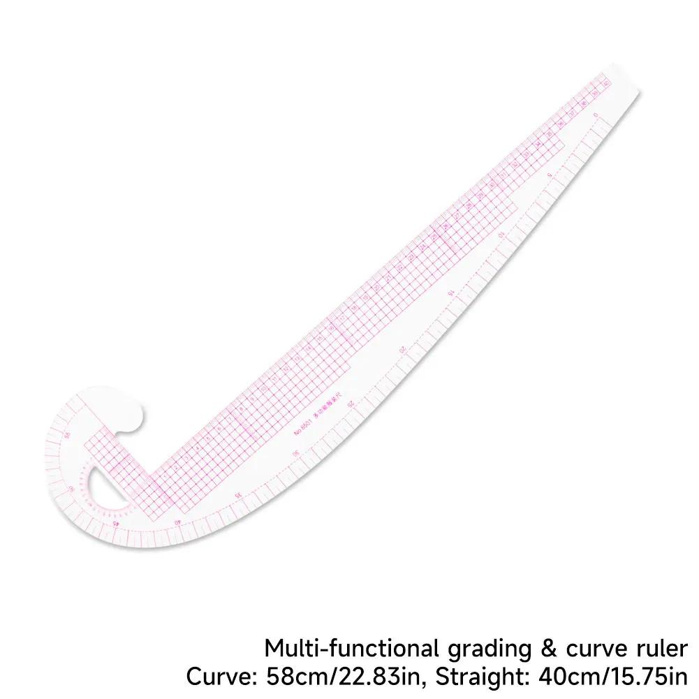 Tailor Measure Ruler Soft Grading Design Ruler French Metric Curve Template Sewing Accessories For Clothing Pattern Making DIY