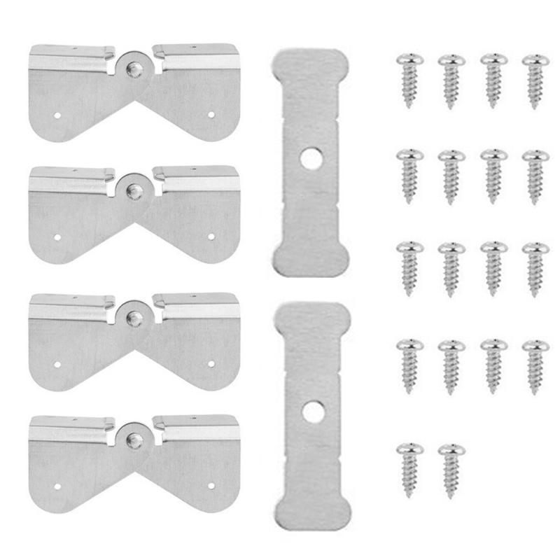

Universal Downspout Gutter Hinge Adjustable Gutter Extension Hinge Multifunction Aluminum Gutter Hinge set for simple flip Up