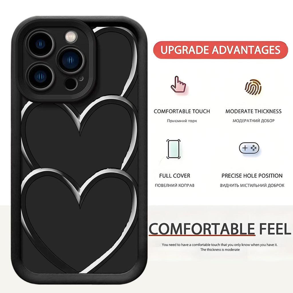 Black Heart Steps iPhone 14/15/16/17 Pro Max Case