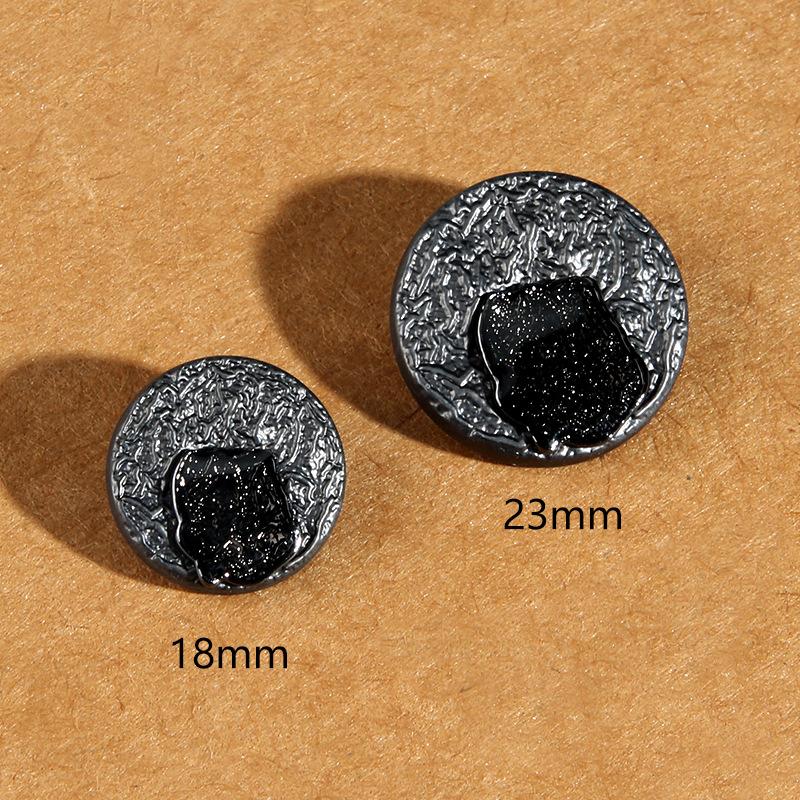 Butoni din cânepă neagră Paltoane, jachete, costume bărbătești și de damă de înaltă calitate, nasturi, accesorii, nasturi metalici rotunzi versatili